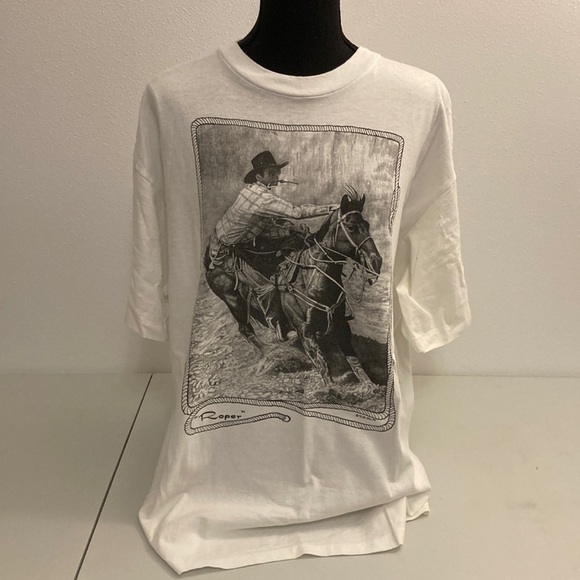 Austin Shirt Company Shirts Vintage Cowboy Roper Western Tshirt 9s